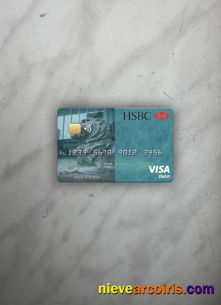 Mauritius HSBC Bank visa debit card photolook